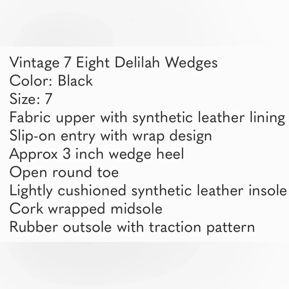 Vintage 7 Eight stylish black